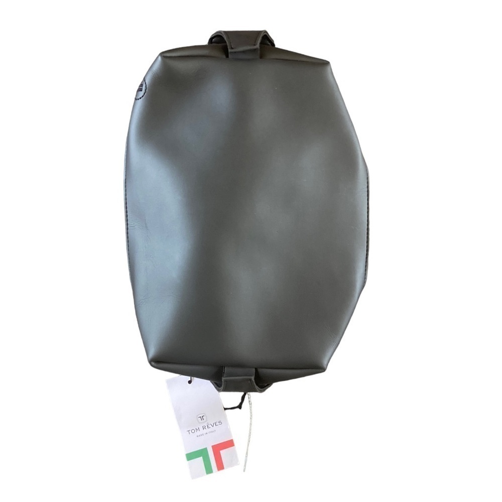 Tom Reves Men'sToiletry Bag NWT Made in Italy Snaps on each end for low profile - Picture 2 of 8